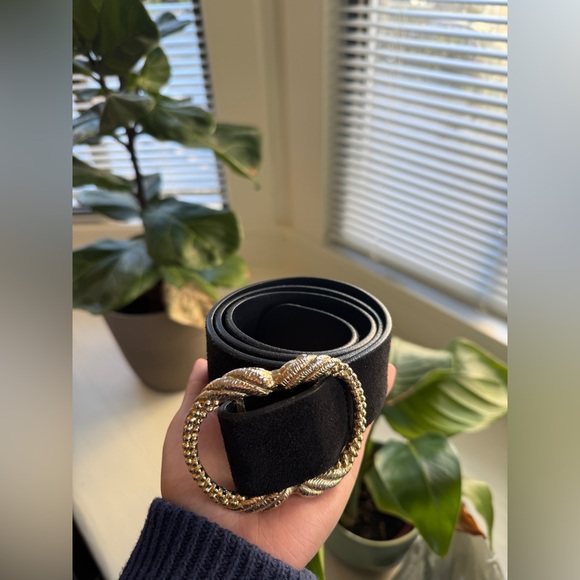 Sezane Artemis Belt, 80, Black - Picture 4 of 4